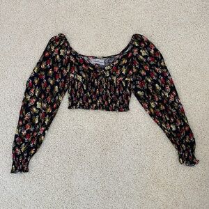 Urban Outfitters Floral Cropped Top